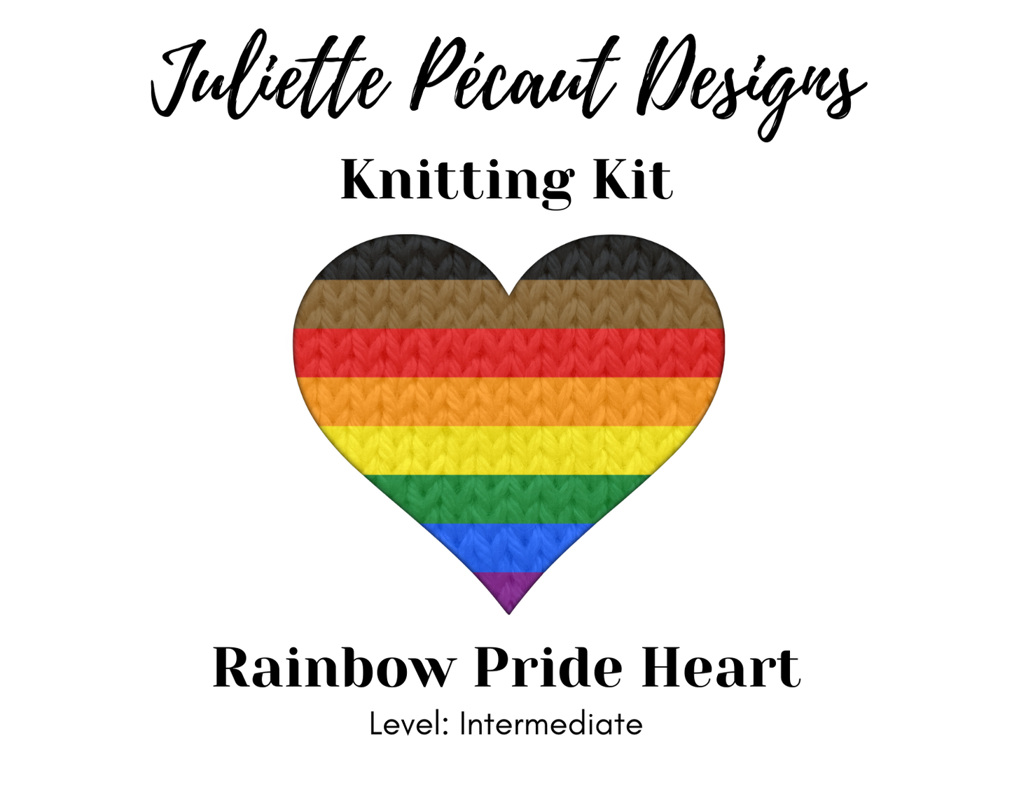 Pride Hearts knitting kits