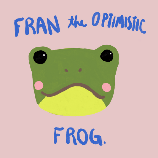 Fran the Optimistic Frog stitchin' kit
