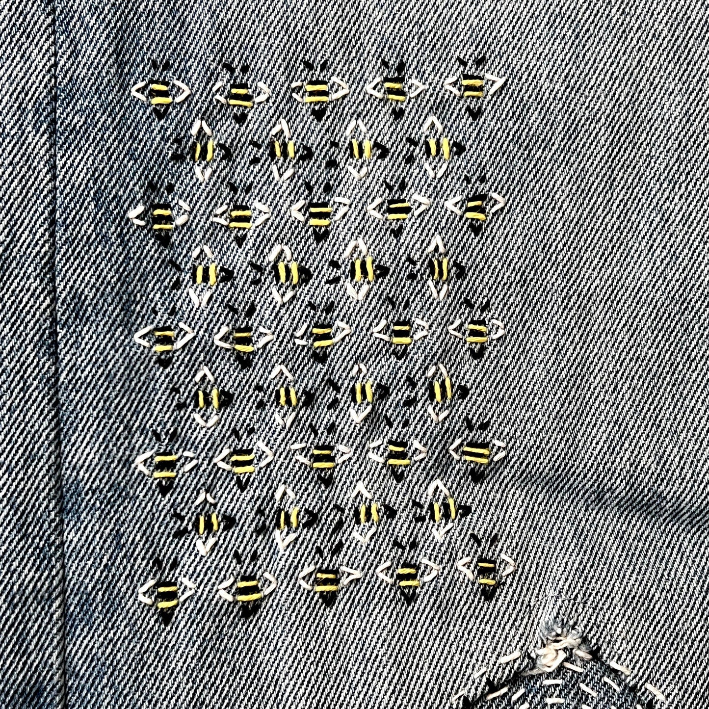 Stick and stitch sashiko transfers (set #7 gold)
