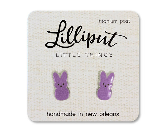 Marshmallow Bunny earrings