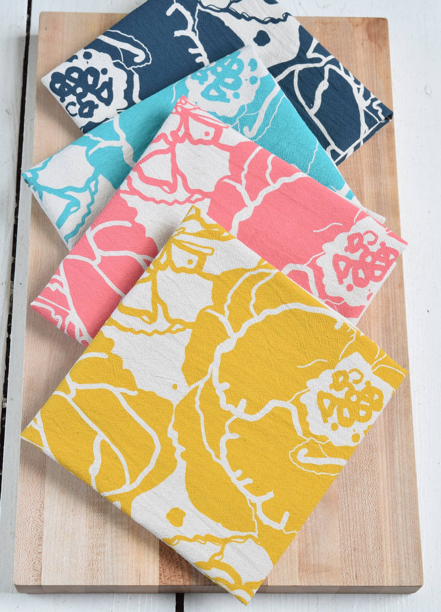 Peony Blossom Napkins (mustard) set of 4