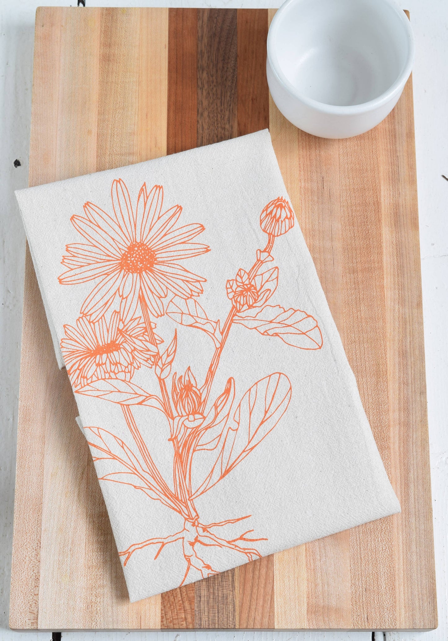 Calendula Flower Napkins (orange) set of 4