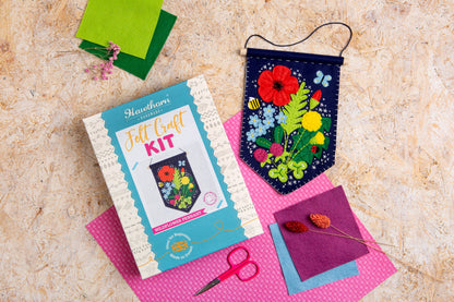 Wildflower Pennant  Felt Craft Kit