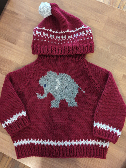 Hand knit baby sweaters