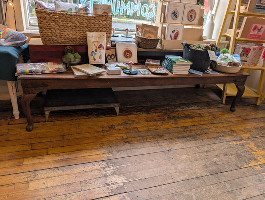 Long, low coffee table