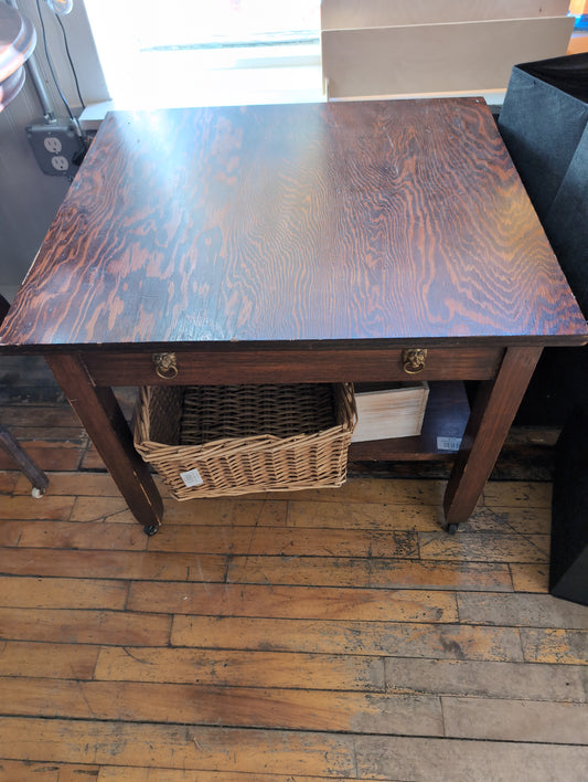Small table on casters