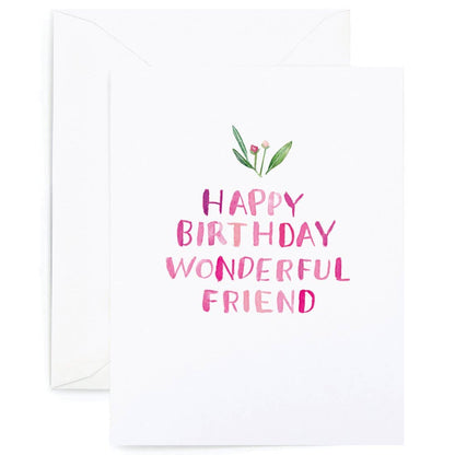 Pink Birthday Greeting Card
