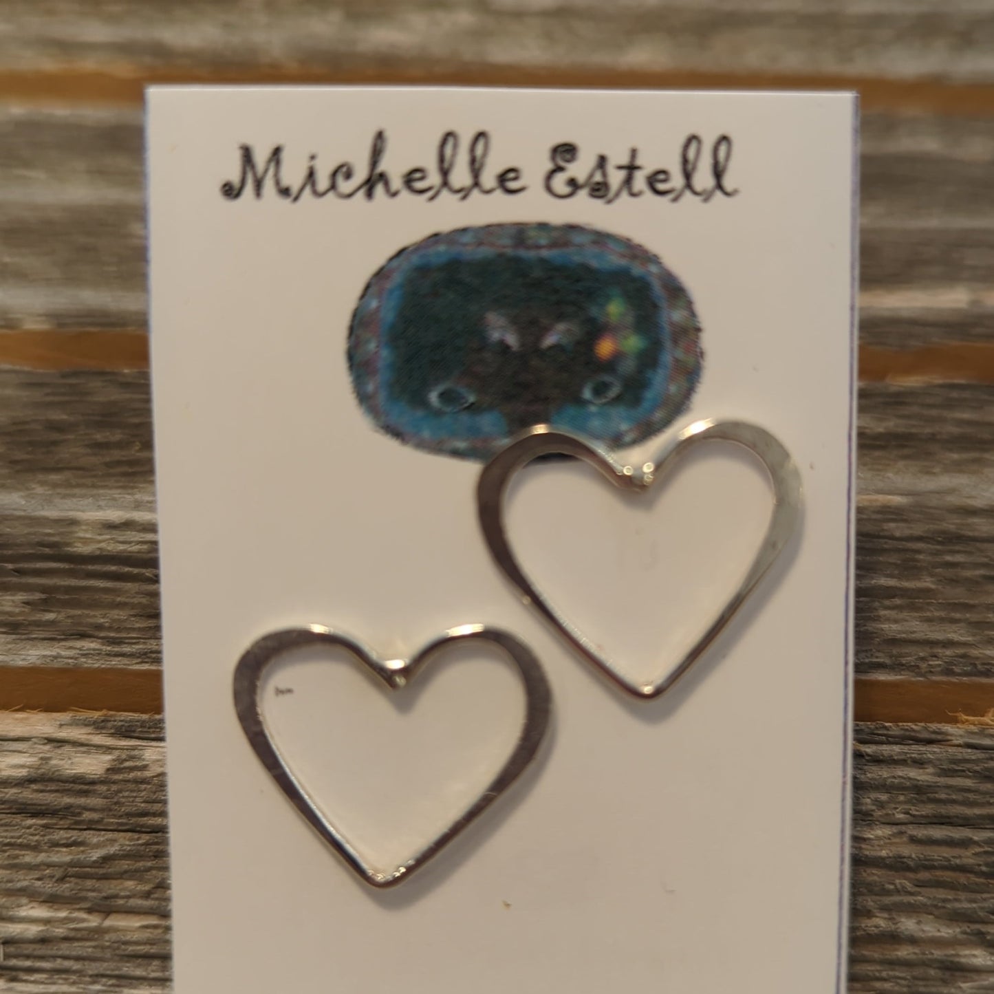 Michelle Estell post earrings: sterling silver