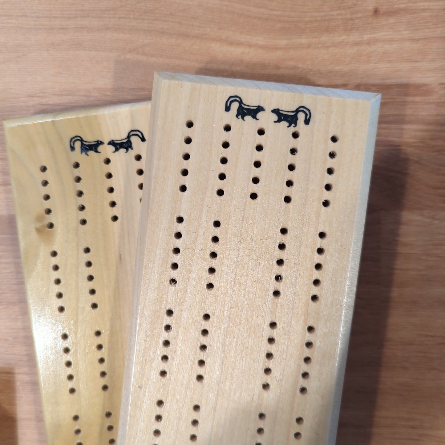 Tournament (lapped) cribbage board