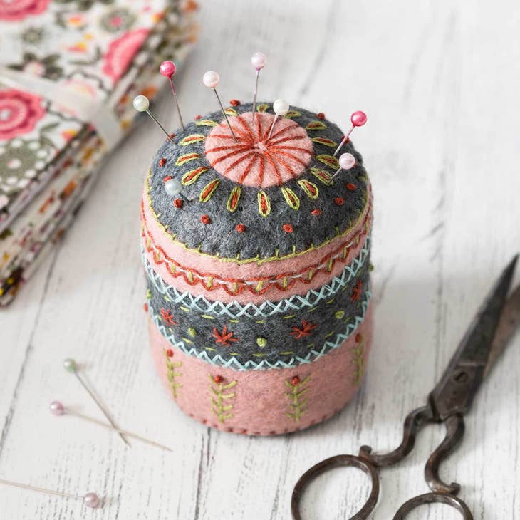 Embriodered pincushion kit