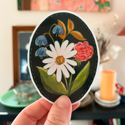 Daisy bouquet sticker