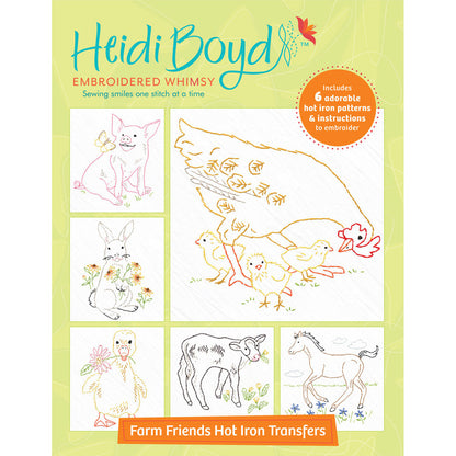 Embroidery hot iron transfers