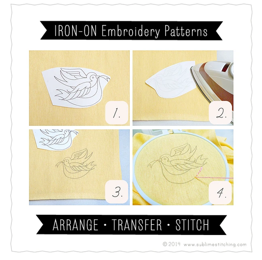 Iron on embroidery transfers