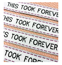 I Love You Woven Labels • Sublime Stitching