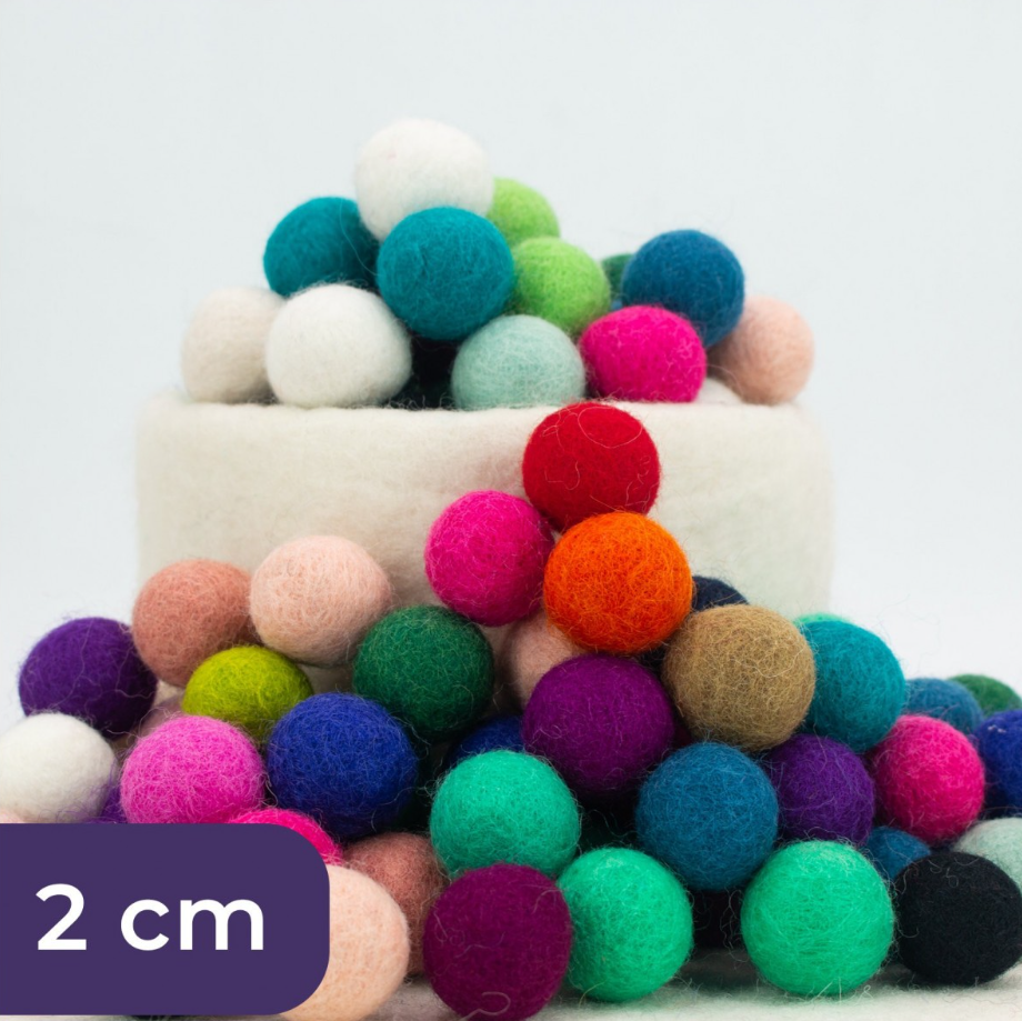 Felted wool beads (bulk)