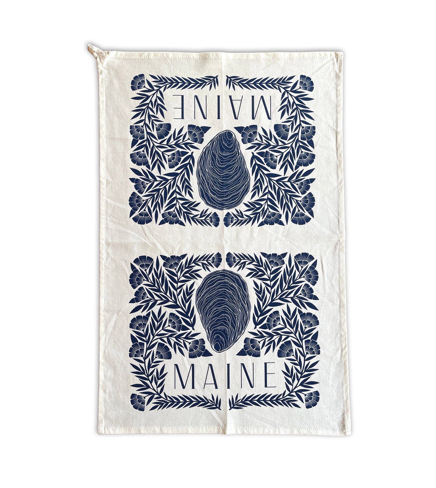 Maine Oyster Tea Towel