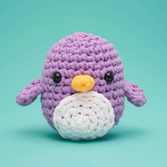 Purple Penguin beginner crochet kit
