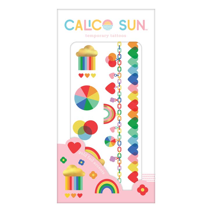 Calico Sun temporary tattoos